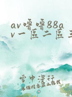av噜噜88av一区二区三区