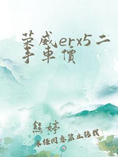 荣威erx5二手车价