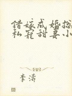 错嫁成婚总裁的私宠甜妻小说完整版