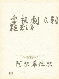 电视剧《到爱的距离》