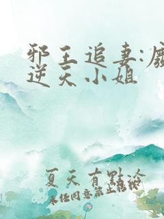 邪王追妻:废材逆天小姐