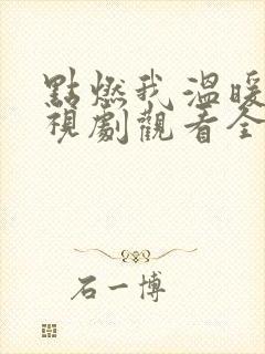 点燃我温暖你电视剧观看全集免费