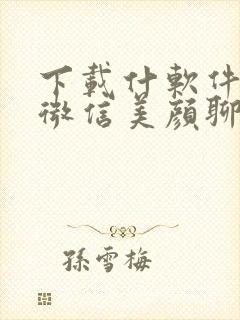 下载什软件可以微信美颜聊天