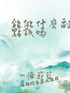 能做什么副业挣点钱吗