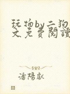 玩物by二狗全文免费阅读笔趣阁