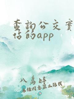 查询公交实时到站的app