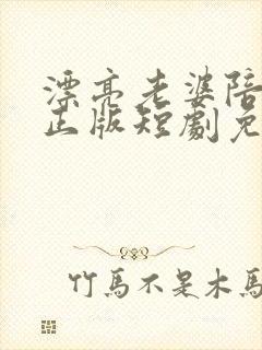 漂亮老婆陪过年正版短剧免费完整版