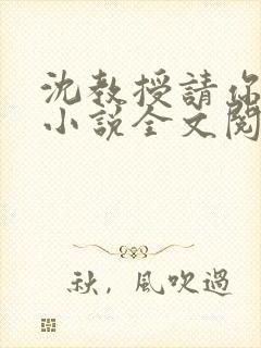 沈教授请你矜持小说全文阅读