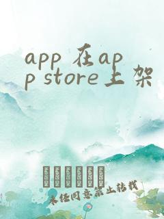 app 在app store上架