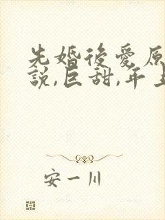 先婚后爱原耽小说,巨甜,年上