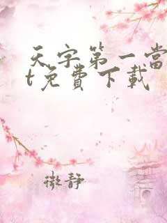 天字第一当txt免费下载