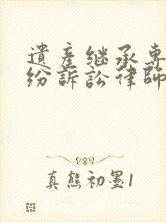 遗产继承专业纠纷诉讼律师