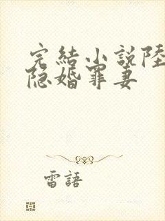 完结小说陆少的隐婚罪妻