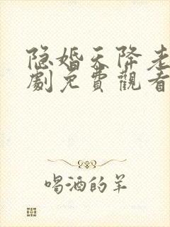 隐婚天降老公短剧免费观看全集