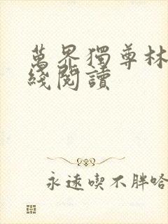 万界独尊林枫在线阅读