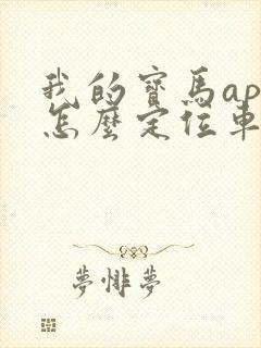 我的宝马app怎么定位车辆位置