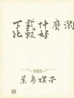 下载什么浏览器比较好