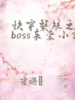 快穿系统之反派boss来袭小说免费阅读