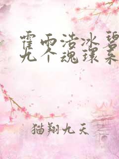 霍雨浩冰碧蝎的九个魂环来历