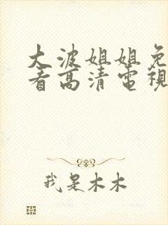 大波姐姐免费观看高清电视剧韩剧