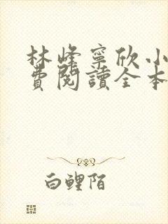 林峰宁欣小说免费阅读全本下载