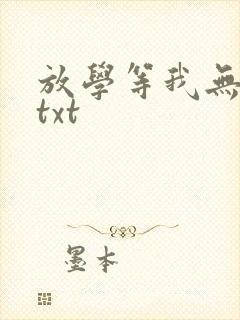 放学等我无删减txt