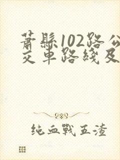 萧县102路公交车路线及地点时间