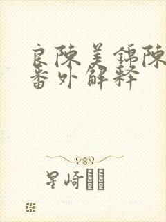 良陈美锦陈玄青番外解释