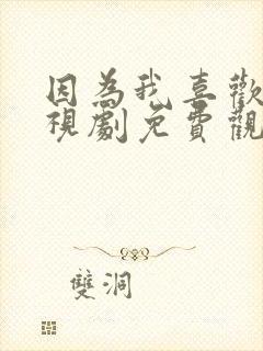 因为我喜欢你电视剧免费观看全集