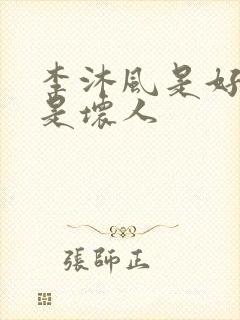 李沐风是好人还是坏人