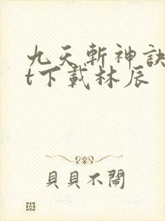 九天斩神诀txt下载林辰