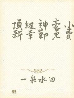 顶级神豪小说最新章节免费阅读全文