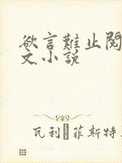 欲言难止阅读全文小说