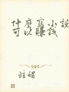 什么写小说软件可以赚钱