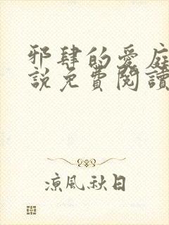 邪肆的爱庭妍小说免费阅读