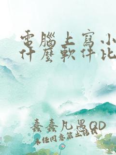 电脑上写小说用什么软件比较好