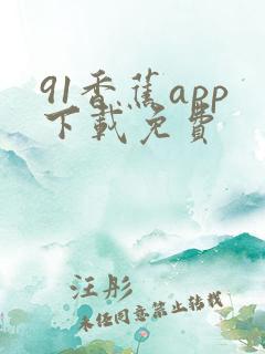 91香蕉app下载免费
