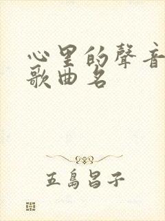 心里的声音斗歌歌曲名