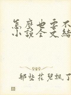 怎么也要不够她小说全文结局无弹窗笔趣阁