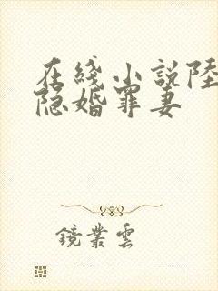 在线小说陆少的隐婚罪妻
