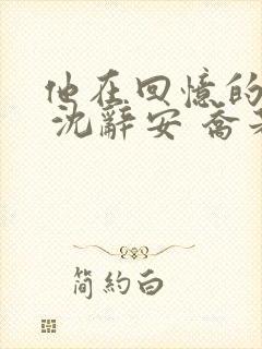 他在回忆的尽头 沈辞安 乔若兮