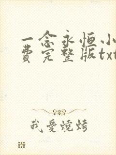 一念永恒小说免费完整版txt下载