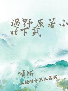 过野原著小说txt下载