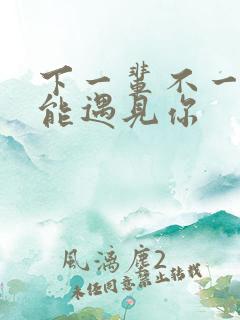 下一辈不一定还能遇见你