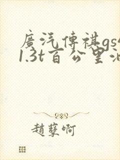 广汽传祺gs41.3t百公里油耗多少