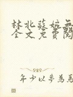 林北苏婉无弹窗全文免费阅读