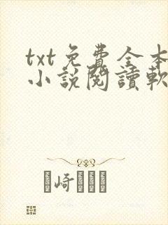 txt免费全本小说阅读软件