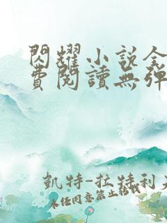 闪耀小说全文免费阅读无弹窗