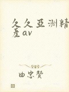 久久亚洲精品国产av