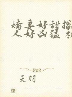 娇妻好甜总裁大人好凶猛 初晴